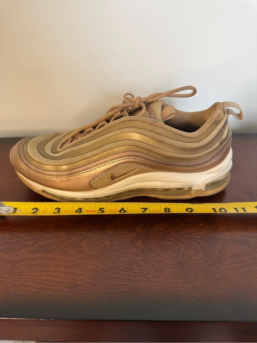 Nike Air Max 97 Ultra '17 Metallic Bronze Sneakers Women’s Size 9.5